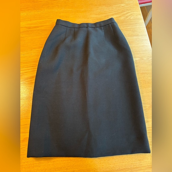 Dresses & Skirts - Lined Wool Vintage Black Pencil Skirt (union made)